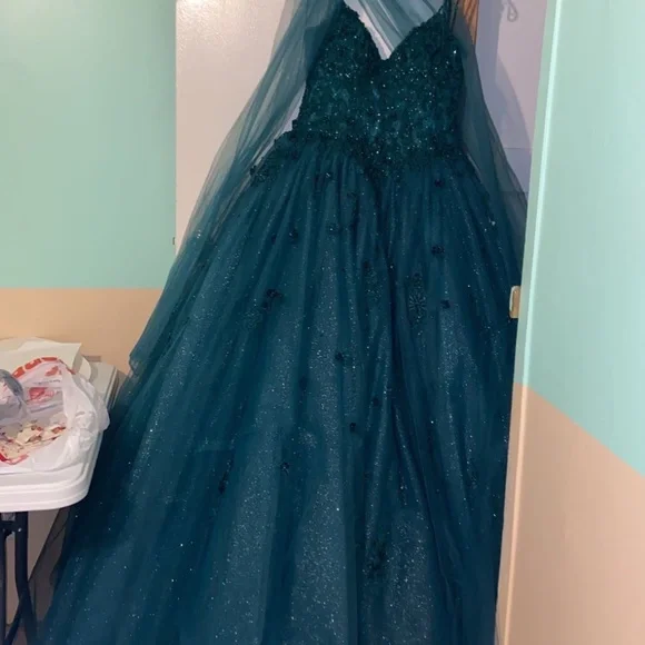 sachin and babi light blue dress Quinceaner Dresses main image 0